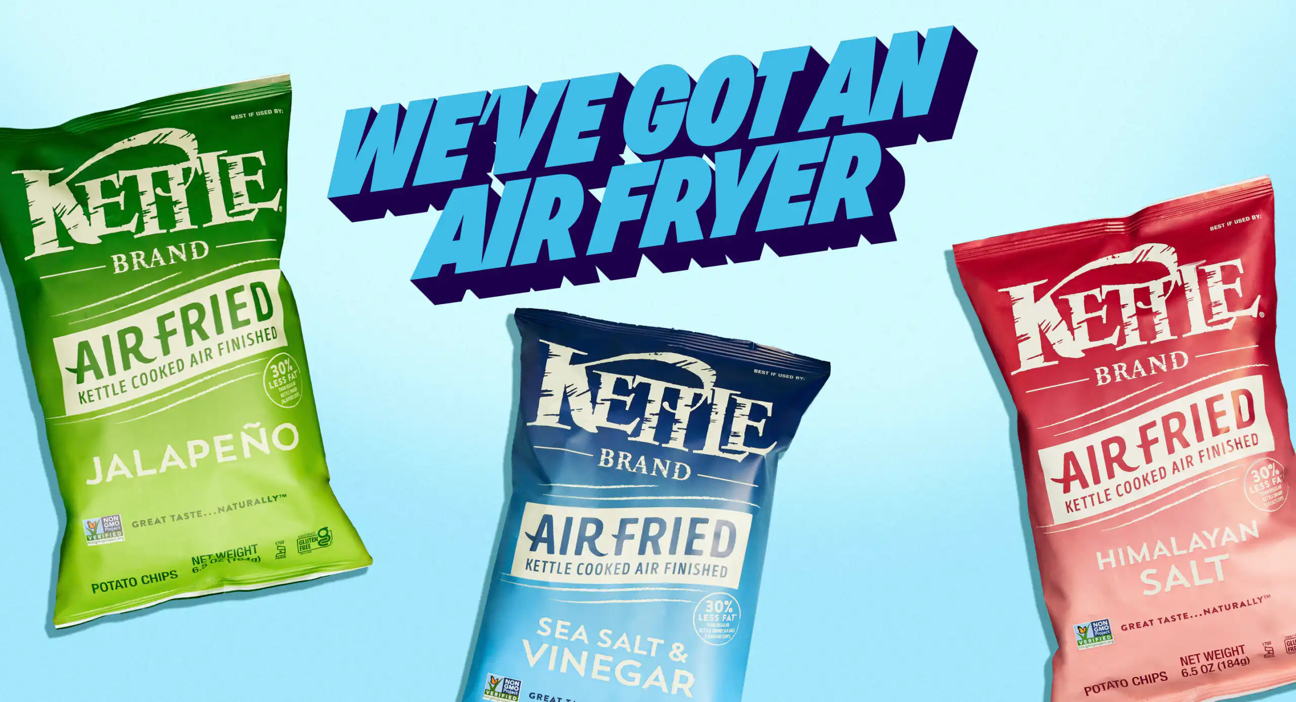 Kettle Cooked Air Fried Hero Image